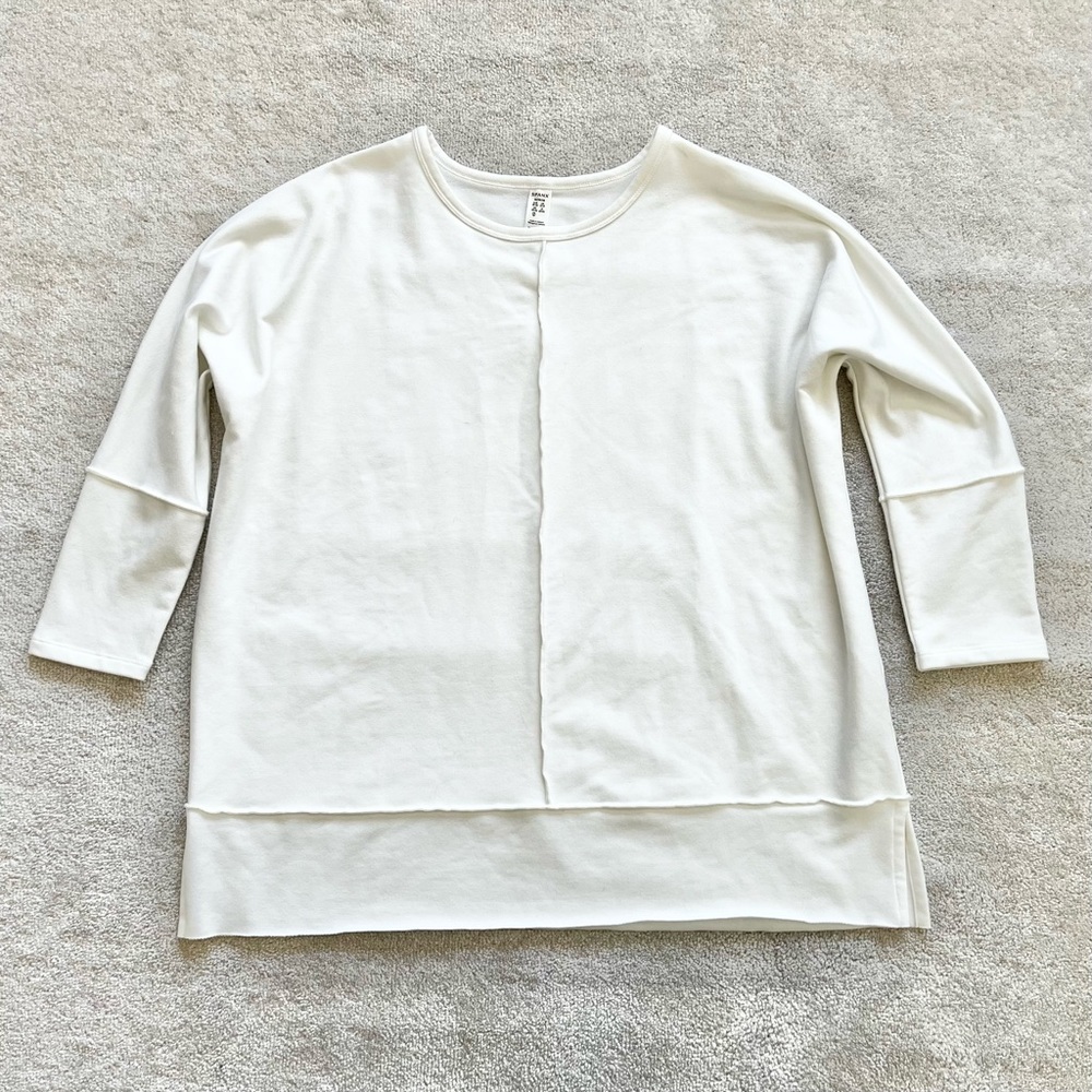 SPANX Perfect Length Top, Dolman 3/4 Sleeve Size Medium Minimalist Contemporary - Picture 3 of 9
